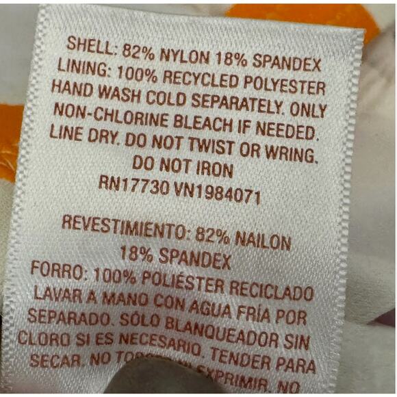 Shade & Shore Bikini Top Womens Small Orange Striped Sexy Feminine Sexy Funky - Picture 8 of 8